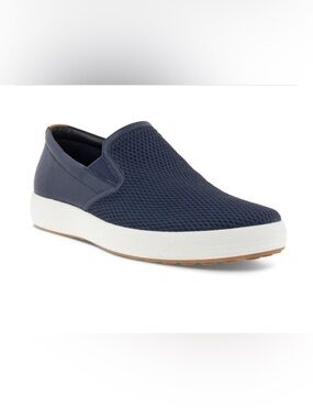 Men's ECCO Navy Soft 7 Sneakers